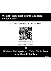 Lucide, Tischlampe, GIAN - Tafellamp - LED Dimb. - 1x9W 2700K - Zwart (200 lm)