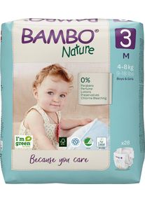 BAMBO Nature Plienky jednorázové 3, 28 ks, pre 4-8 kg
