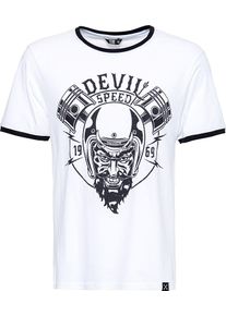 King Kerosin Speed Devil, t-shirt , color: White , size: S