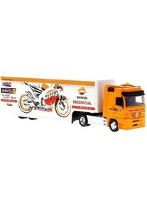 Newray Honda Repsol, scale model truck , color: Orange/White , size: 1:43