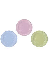 partydeco 6 assiettes en papier de fête de printemps 18cm