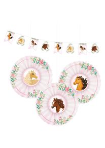 Amscan Horse hanging decoration set Fleur