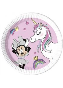 Procos 8 assiettes éco licorne Minnie Mouse 23cm