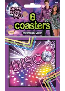Bristol Sous-verres disco colorés des années 80