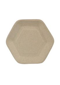 Papstar 50 assiettes pour amuse-gueules de canne à sucre 6 faces, naturel