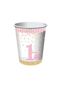Bristol 8 gobelets First Birthday Prinncess 266 ml