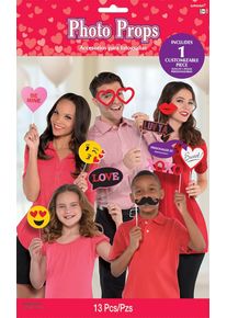 Amscan Crazy in Love fotoboksen rekvisitter