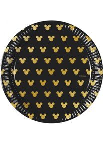 Procos 8 assiettes Mickey Mouse Goldstar 20cm