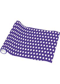 Amscan Papier d'emballage à pois violet 4,8 m