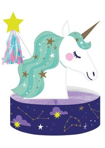 Support de table galaxie licorne