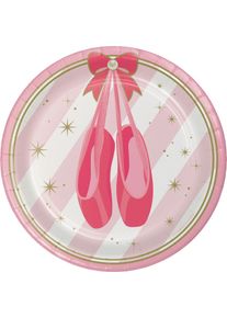 8 assiettes en carton Royal Ballerina 18cm