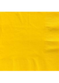 125 serviettes jaunes Genève 33cm