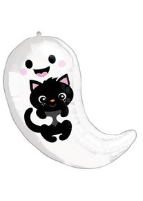 Amscan Ballon aluminium fantôme & chaton 48cm