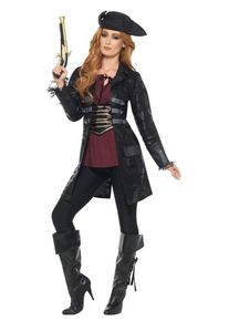 Smiffys Manteau Lady Myra Peacock