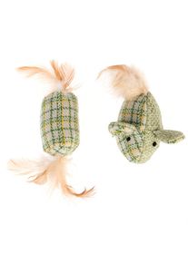 Lot de jouets Modern Living Glasgow Bonbon & Souris avec menthe à chat.- lot de 2 jouets