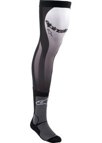Alpinestars Knee Brace, socks , color: Black/White , size: S/M