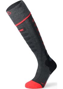 Lenz Heat Sock 5.1 Toe-Cap, socks heatable , color: Dark Grey/Red , size: 45 EU - 47 EU