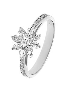 Christ Ring 'Diamonds' Damen silber Größe 52