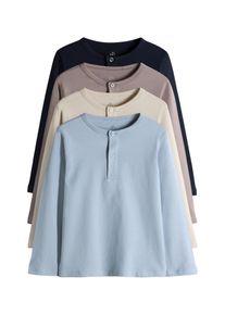 The Set Drenge Shirts beige / navy / lysebl&aring; / cappuccino St&oslash;rrelse 104