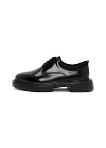 Derimod Schnürschuh Herren schwarz Größe 40 Unifarben