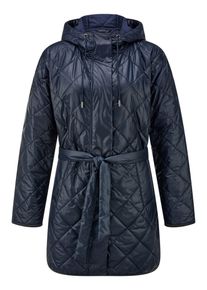 Peter Hahn - Long-Steppjacke, blau, Gr. 36, Kunstfaser