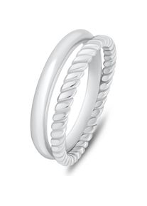 Brilio, Ring, Silver - Original double silver ring RI064W - Circuit: 52 mm, (52)