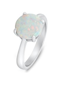 Brilio, Ring, Charmanter Silberring mit Opal RI105W - Kreislauf: 56 mm, (56)