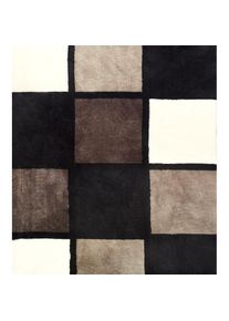 Gözze Gözze , Wohndecke »Antigua«, mit modernem Karo, Kuscheldecke, 150x200 cm , taupe/creme , B/L: 150 cm x 200 cm