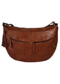 SPIKES & SPARROW Spikes & Sparrow , Umhängetasche, echt Leder , cognac