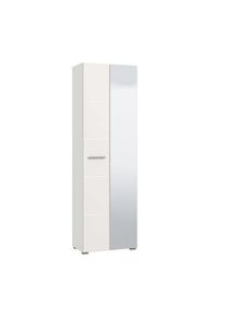 Home Affaire , Garderobenschrank »Beny Kleiderschrank, Stauraumschrank, Flurschrank, Höhe 193 cm«, Hochglanzfronten, Spiegeltür, Breite 60 cm,...