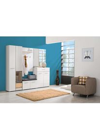 Home Affaire , Garderoben-Set »Beny Flurmöbel, Dielenmöbel, Flurschrank, Flurgarderobe Breite 218 cm«, (5 St., 5tlg), inkl. 2 Schränke, Sitzbank...