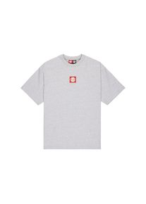 Element , T-Shirt »Square Logo« , Mid Grey Heather , L , L , Conscious by Nature: Baumwolle