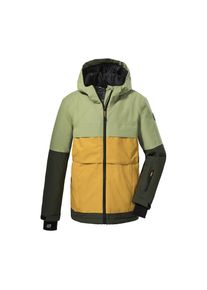 Killtec , Kinder , Skijacke »KSW 180 BYS SKI JCKT« Wasserdichte Funktionsjacke mit urbanem Design und vielen Features , pistazie , 152 , 152 ,...
