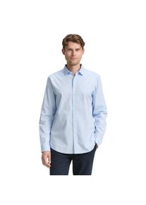 Tom Tailor , Langarmhemd, mit Elasthan , light metal blue , N-Gr , L -N-Gr , L , Klassisches Hemd von Tom Tailor