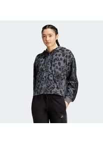 adidas Sportswear , Kapuzensweatshirt »W AOP FT FZ« , Multicolor / Grey Five , XS , XS , Eine locker geschnittene Kapuzenjacke mit Tierprint-Details.