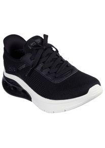 Skechers, Damen, Slip-On Sneaker &raquo;BOBS ARC WAVES 2.0&laquo; , Trainingsschuh, Slipper, Schn&uuml;rschuh in veganer Verarbeitung, schwarz-wei&szlig;, 36, schwarz-wei&szlig;, 