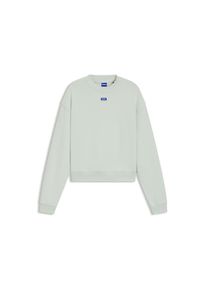 HUGO Blue , Sweatshirt »Delessa«, mit Logoaufnäher , Light/Pastel Green 335 , XL , XL , Klassisches Sweatshirt mit Rundhalsausschnitt für einen...