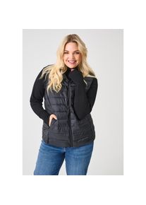 Only CARMAKOMA, Damen, Steppweste &raquo;CARTAHIA LW QUILTED WAISTCOAT OTW&laquo;, Black, S, Black, Curvy-Weste von Only CARMAKOMA