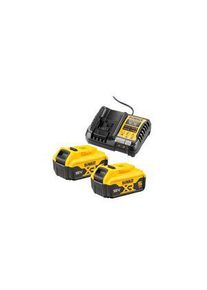 Dewalt Battery & Charger, 2 pcs, 18V, 4Ah, Euro Type C (CEE 7/16) Plug - DCB1104P2-QW