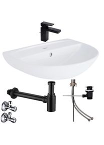 Waschbecken Komplettset Tulpe 50 cm mit Hansgrohe Armatur