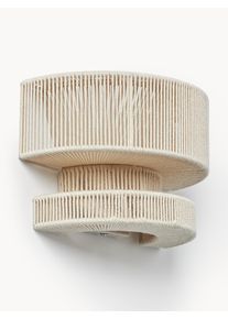 Kinkiet Lace Beżowy Włókna naturalne S 26 x W 17 cm | Westwing Collection