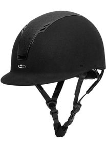 Swing H22 Reithelm, schwarz velvet/schwarz shine, XL/59-61cm