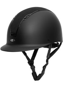 Swing H22 Reithelm, schwarz matt/schwarz velvet, L/57-58cm