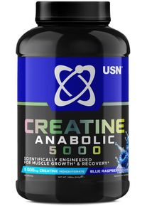 USN Creatine Anabolic 5000, 900 g Dose, Blue Raspberry