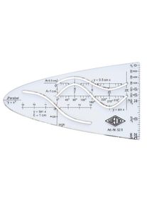 Einheitsparabel, Y=X² Schablone Wedo 528