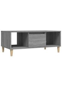 vidaXL Mesa de centro madera contrachapada gris Sonoma 90x50x36,5 cm