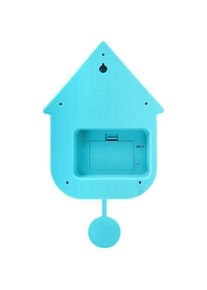 Karlsson, Wanduhr, Wandklok Modern Cuckoo - Turquoise - 8.5x21.5x41cm - Wandklok Scandinavisch