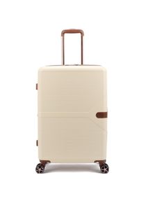 Decent-Verlag, Koffer, Anständiges Stella Spinner Medium 67 cm Exp.Cremefarben, (93 l)