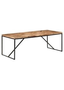 Mesa de comedor madera maciza de acacia y mango 200x90x76 cm