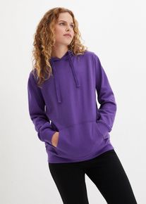 Basic hoodie van zacht frotté - paars - maat 56/58 (3XL) - met katoen - bonprix